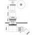 Сифон для піддона HC2750LCP хромований (злив - 50 літрів)