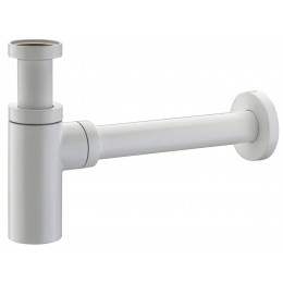 Сифон для умивальника без зливу 120WHITE білий
