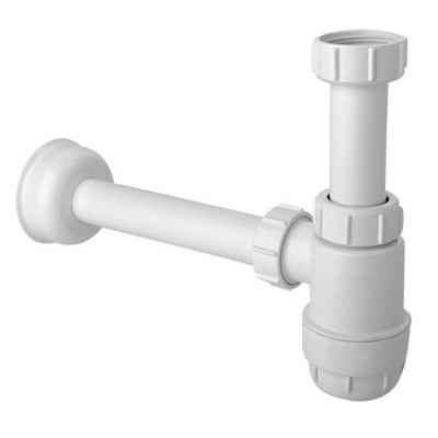 Сифон для умивальника пляшковий "низький" 1 1/4х32 без зливу HC2