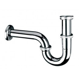 Сифон для умивальника трубний без зливу 11/4х32мм 215CB хромований Сифон для умивальника трубний без зливу 11/4х32мм 215CB хромований