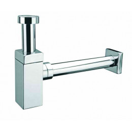 Сифон для умивальника без зливу LUX CA32SQEU-CB LUX CHROM квадратний Сифон для умивальника без зливу LUX CA32SQEU-CB LUX CHROM квадратний