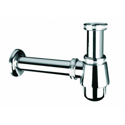 Сифон для умивальника без зливу 1 1/4х32 мм хромований високий 220CB