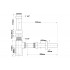 Сифон для умивальника без зливу LUX CA32SQEU-CB LUX CHROM квадратний