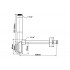 Сифон для умивальника без зливу 1.1/4″x32мм, латунь, без зливу, з ревізією, хром 203 Сифон для умивальника без зливу 1.1/4″x32мм, латунь, без зливу, з ревізією, хром 203