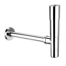 Сифон для умивальника без зливу 1.1/4″x32мм, латунь, хромований, без зливу, з ревізією, 203