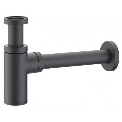 Сифон для умивальника без зливу 120 BLACK чорний матовий Сифон для умивальника без зливу 120 BLACK чорний матовий