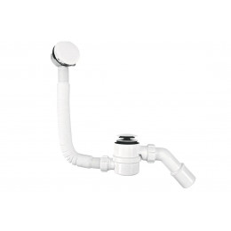Сифон для ванни Click-Clack з верхньою очисткою, з наповненням через перелив HCN2600CC-15MM-WH білий