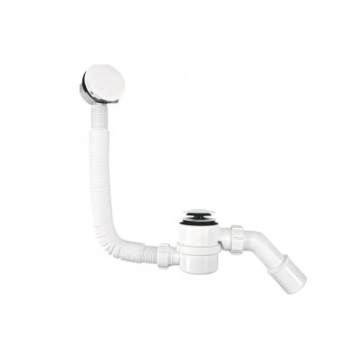 Сифон для ванни Click-Clack з верхньою очисткою, з наповненням через перелив HCN2600CC-15MM-WH білий