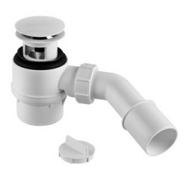 Сифон для ванни з прихованим переливом, білий, HC26-IOFS-95-WH Сифон для ванни з прихованим переливом, білий, HC26-IOFS-95-WH