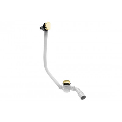 Сифон для ванни Click-Clack з верхньою очисткою, з наповненням через перелив золотий HCN2600CC-15MM-GOLD Сифон для ванни Click-Clack з верхньою очисткою, з наповненням через перелив золотий HCN2600CC-15MM-GOLD