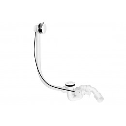 Сифон для ванни автомат Premium з подвійним дренажем, накладка латунна кругла 1 1/2*40/50 PUTWTCPR+TEE Сифон для ванни автомат Premium з подвійним дренажем, накладка латунна кругла 1 1/2*40/50 PUTWTCPR+TEE