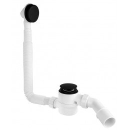 Сифон для ванни/піддона "клік-клак" з отвором 40/50 HC2600CLMB чорний матовий Сифон для ванни/піддона "клік-клак" з отвором 40/50 HC2600CLMB чорний матовий