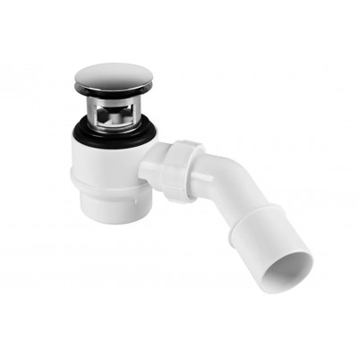 Сифон для ванни з прихованим переливом, хром, HC26-IOFS-95-CB