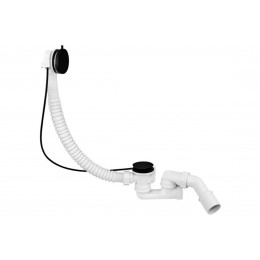 Сифон для ванни SLIM напівавтомат. N-подібний, з ревізією, чорний MP31SSF-MBBR Сифон для ванни SLIM напівавтомат. N-подібний, з ревізією, чорний MP31SSF-MBBR