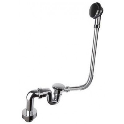 Сифон до ванни "клік-клак" декорований зовні, хром BRASSTRAP-50-CB 11/2х40/50 мм + коліно P-CPB-4050KIT Сифон до ванни "клік-клак" декорований зовні, хром BRASSTRAP-50-CB 11/2х40/50 мм + коліно P-CPB-4050KIT