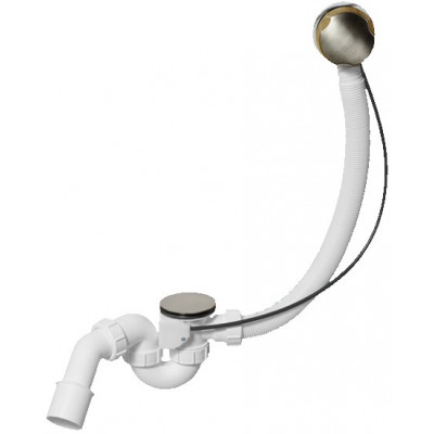 Сифон для ванни автомат 40/50 HС31М-S2-SN нержавіюча сталь