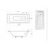 Ванна акрилова TALIA SLIM 170х75 (соло) без ніг