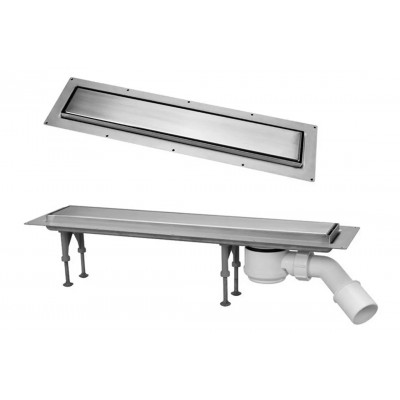 Злив у підлогу ПРЯМОКУТНИЙ PLAIN: 900 мм CD900-B-NT+ сифон CD-HC26-65