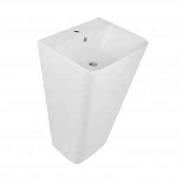 Раковина Tern підлогова моноблок без донного клапана 440х380х830 мм White Qtap