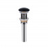 Раковина-чаша Qtap Dove 410х335х145 Matt black з донним клапаном QT063078MBMB