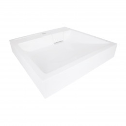 Раковина на пральну машину Arvin 595x595x115 мм, White, квадратна, без донного клапана QTARV2365WHI48575 Qtap