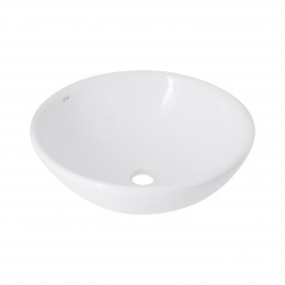 Раковина накладна Owl 400х400х155 мм, White, кругла, без донного клапана QT1911K53WN Qtap