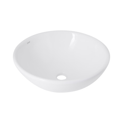 Раковина накладна Owl 400х400х155 мм, White, кругла, без донного клапана QT1911K53WN Qtap