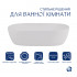 Комплект Qtap Aquarius: Раковина накладна прамокутна 470x380x120 мм White + Донний клапан PU02