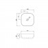 Раковина накладна Kolibri 425х425х140 мм, White, квадратна, без донного клапана QT1011K396WN Qtap