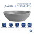 Раковина накладна Dove 415x340x140 мм, Stone grey, овальна, з донним клапаном QTDOV188SG49783 Qtap