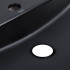 Раковина накладна Scorpio 600х400х120 мм, Matt Black, овальна, без донного клапана QT142203MBMBN Qtap