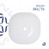 Раковина накладна Kolibri 400х400х140 мм, White, квадратна, без донного клапана QT10116303W Qtap