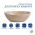 Раковина накладна Dove 415x340x140 мм, Beige, овальна, з донним клапаном QTDOV188SB49784 Qtap