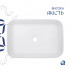 Раковина накладна Virgo N 560х380х130 мм, White, прямокутна, без донного клапана QT18116308W Qtap