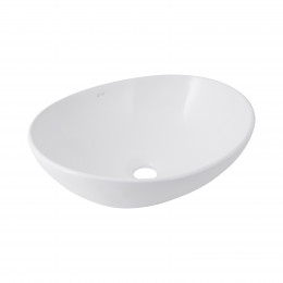 Раковина накладна Dove 415x340x140 мм, White, овальна, без донного клапана QT06116062AW Qtap