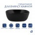 Комплект Qtap Kolibri: Раковина накладна квадратна 415х415х150 мм Matt Black + Донний клапан PU03