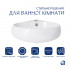 Комплект Qtap Leo N: Раковина підвісна угловая овальна 380x360x130 мм WHITE + Донний клапан PU02O