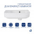 Комплект Qtap Tern: Раковина підвісна прамокутна ліва 450х250х158 мм White + Донний клапан PU02O