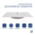 Раковина врізна меблева Albatross 820х460х180 мм, White, прямокутна, без донного клапана QT01113080CW1 Qtap