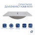 Раковина врізна меблева Albatross 620х460х180 мм, White, прямокутна, без донного клапана QT01113060CW1 Qtap