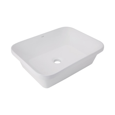 Раковина врізна Scorpio 510х390х145 мм, White, прямокутна, без донного клапана QT1411K490WN Qtap