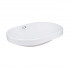 Раковина врізна Leo 590x400x170 мм, White, овальна, з донним клапаном QT11114028W Qtap