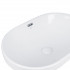 Раковина врізна Leo 590x400x170 мм, White, овальна, з донним клапаном QT11114028W Qtap