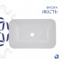 Раковина врізна Scorpio 615х390х150 мм, White, прямокутна, без донного клапана QT1411K491WN Qtap