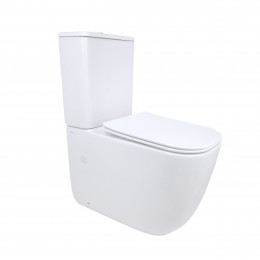 Унітаз підлоговий Aquarius Ultra Quiet 620×355×790 мм, White, з сидінням Slim Duroplast / Soft-close / Quick Release QTAQAW27W49262 Qtap