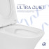 Унітаз підлоговий Presto Ultra Quiet 640×340×790 мм, White, з сидінням Slim Duroplast/ Soft-close/ Quick Release QTPRE27W51022 Qtap