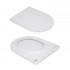 Унітаз підлоговий Presto Ultra Quiet 640×340×790 мм, White, з сидінням Slim Duroplast/ Soft-close/ Quick Release QTPRE27W51022 Qtap