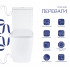 Унітаз підлоговий Stenava Rimless 640x370x810 мм, White, з сидінням Slim Duroplast/ Soft-close/ Quick Release QT27228303W Qtap