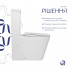 Унітаз підлоговий Crow Eco Ultra Quiet 640×360×835 мм, White, з сидінням Slim Duroplast / Soft-close / Quick Release QTCRO27W51030 Qtap
