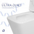 Унітаз підлоговий Crow Eco Ultra Quiet 640×360×835 мм, White, з сидінням Slim Duroplast / Soft-close / Quick Release QTCRO27W51030 Qtap